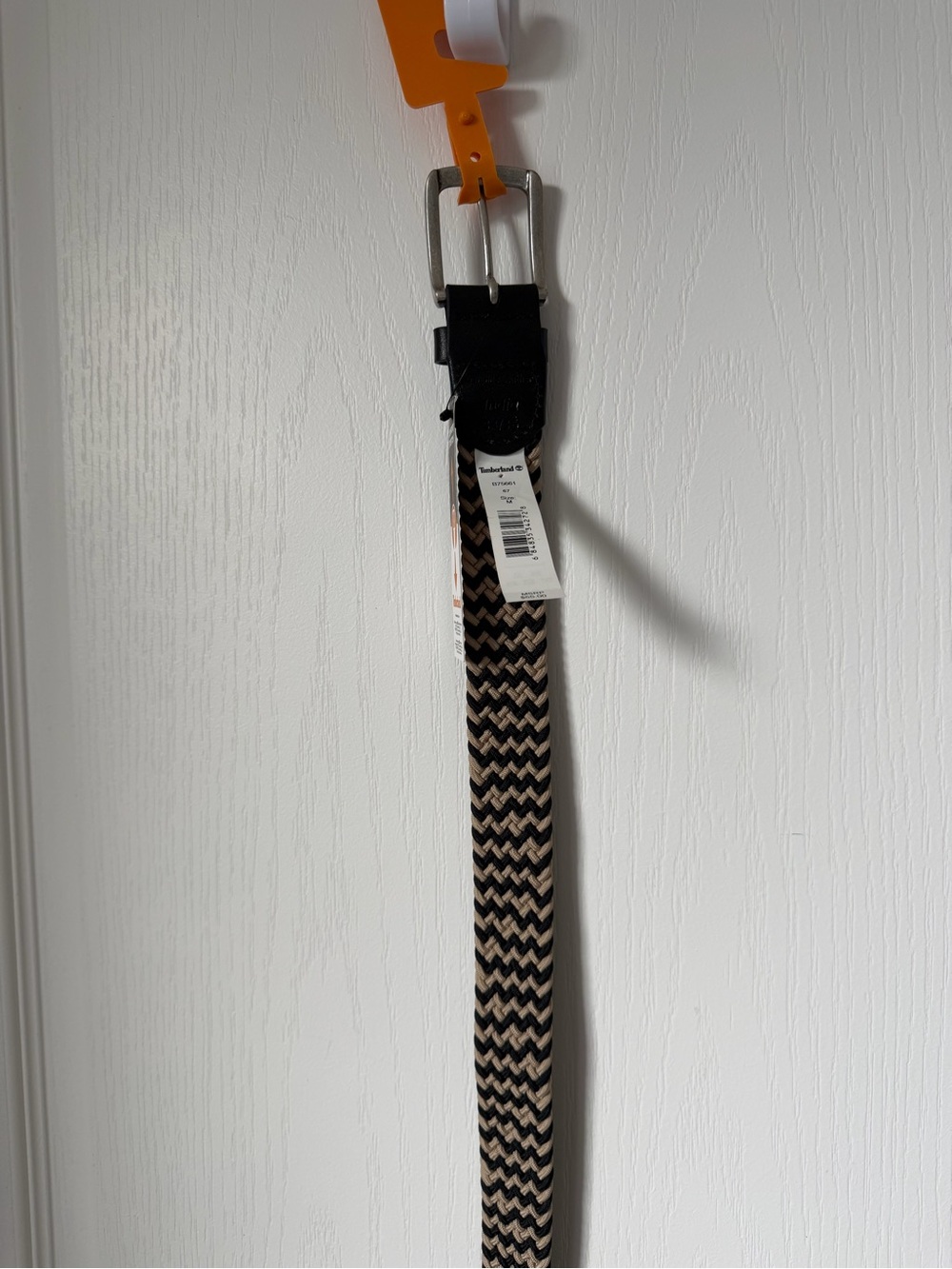 New Timberland Men's Belt in Black & Tan
